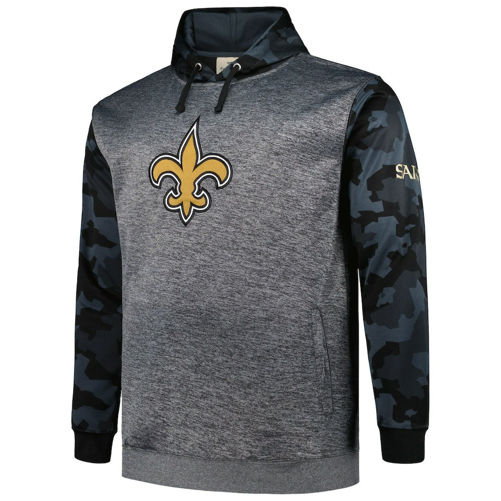 New Orleans Saints Fanatics Big & Tall Camo Pullover Hoodie