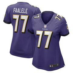 Baltimore Ravens Nike Daniel Faalele  Women's Player Game Jersey