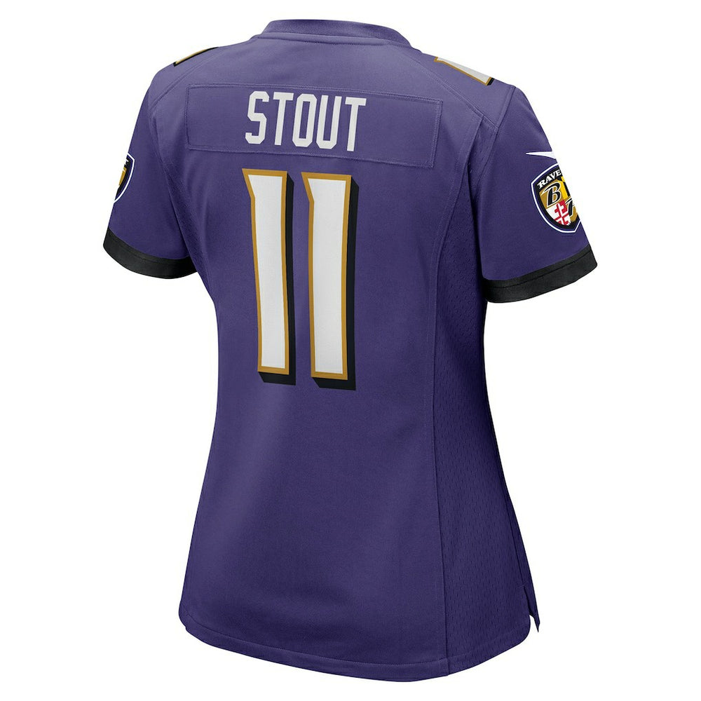 Baltimore Ravens Nike Jordan Stout  Women's Player Game Jersey