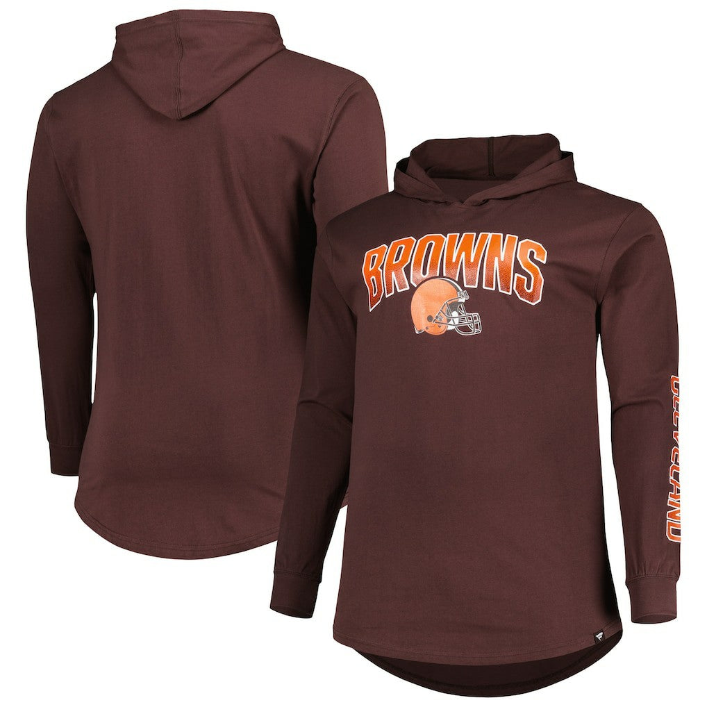 Cleveland Browns Fanatics Big & Tall Front Runner Pullover Hoodie