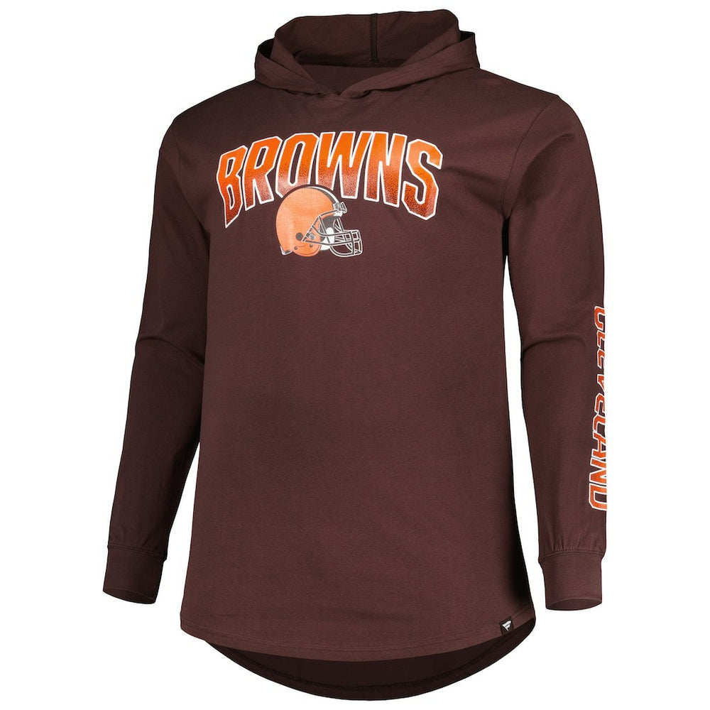 Cleveland Browns Fanatics Big & Tall Front Runner Pullover Hoodie