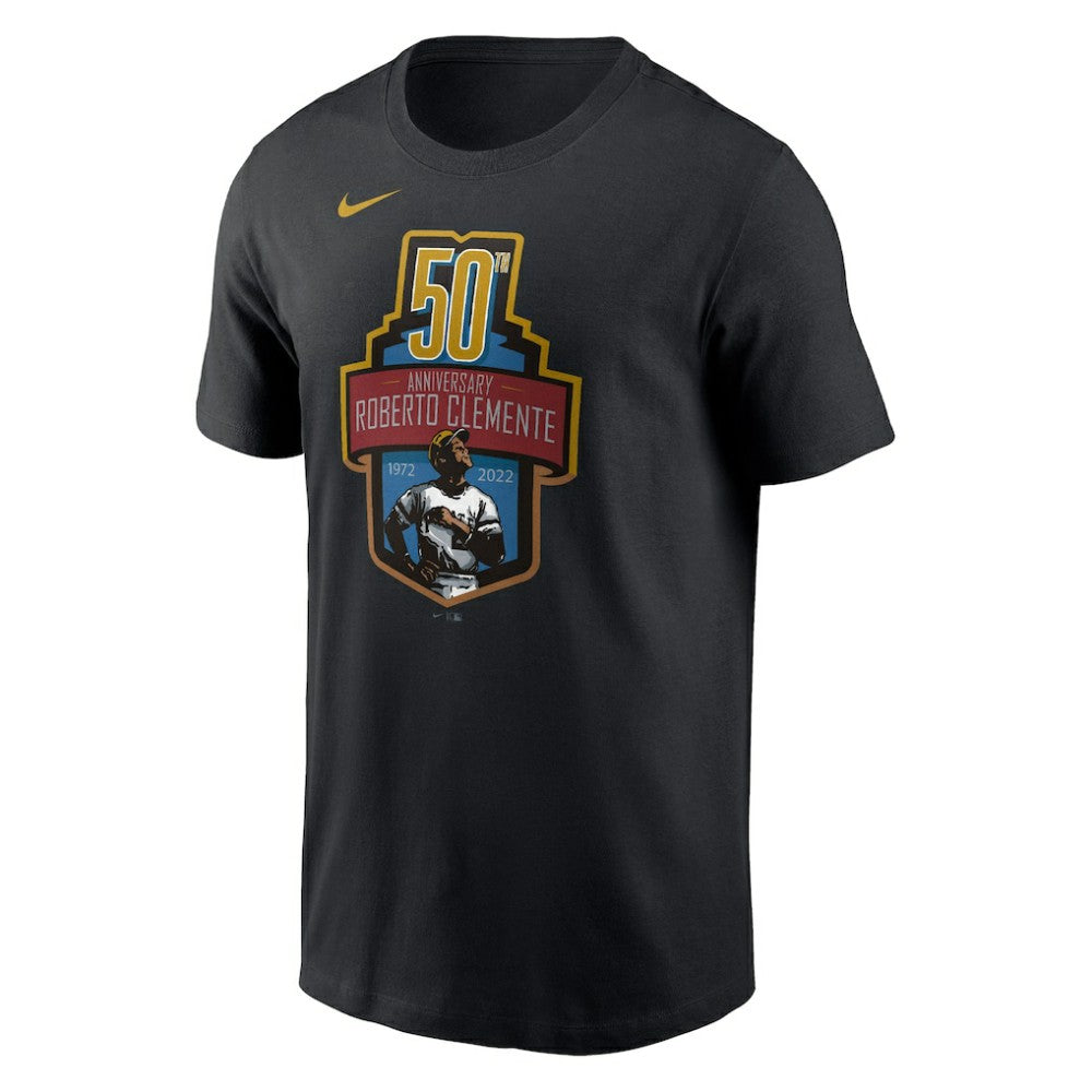 Roberto Clemente Pittsburgh Pirates Nike 50th Anniversary Commemorative T-Shirt | MLB For sale