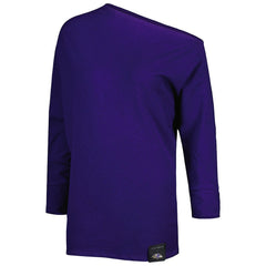 Baltimore Ravens  KIYA TOMLIN Women's Twisted Tri-Blend Asymmetrical 3/4-Dolman Sleeve Sweatshirt