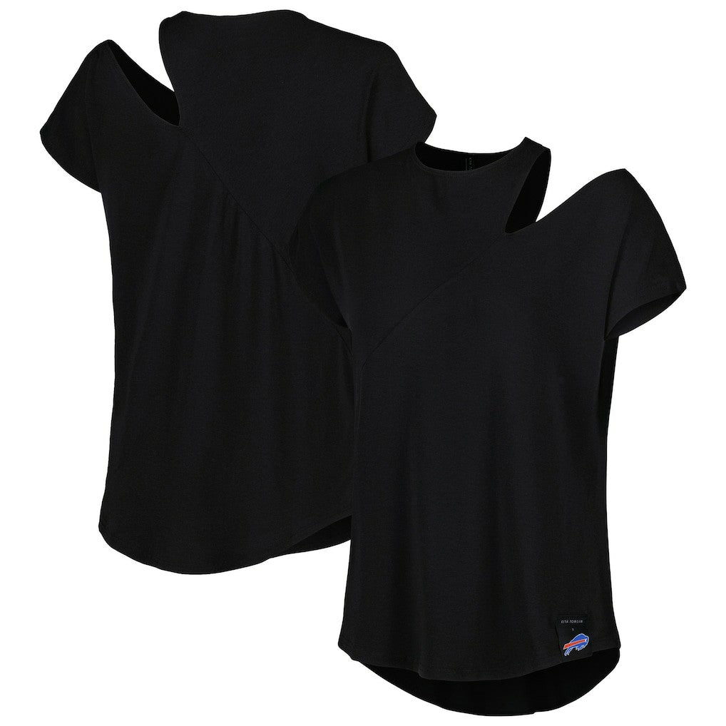 Buffalo Bills  KIYA TOMLIN Women's Cut Out Tri-Blend Shirt