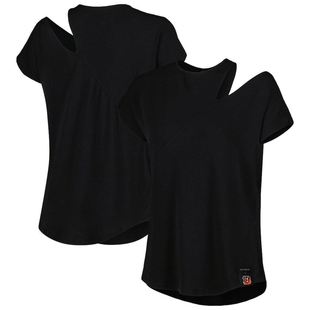 Cincinnati Bengals  KIYA TOMLIN Women's Cut Out Tri-Blend Shirt