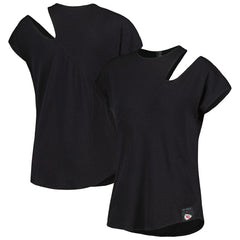 Kansas City Chiefs  KIYA TOMLIN Women's Cut Out Tri-Blend Shirt