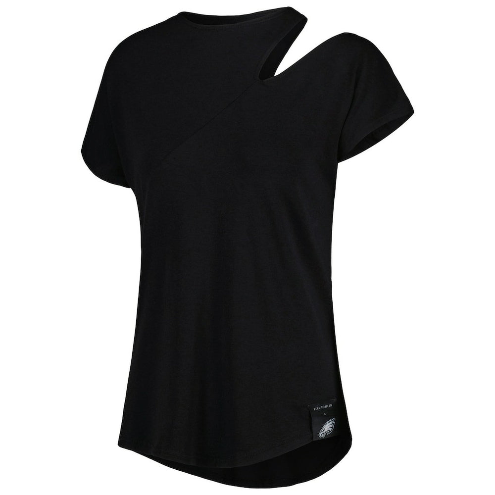 Philadelphia Eagles  KIYA TOMLIN Women's Cut Out Tri-Blend Shirt