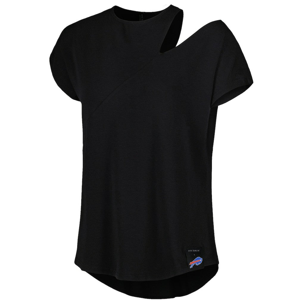 Pittsburgh Steelers  KIYA TOMLIN Women's Cut Out Tri-Blend Shirt
