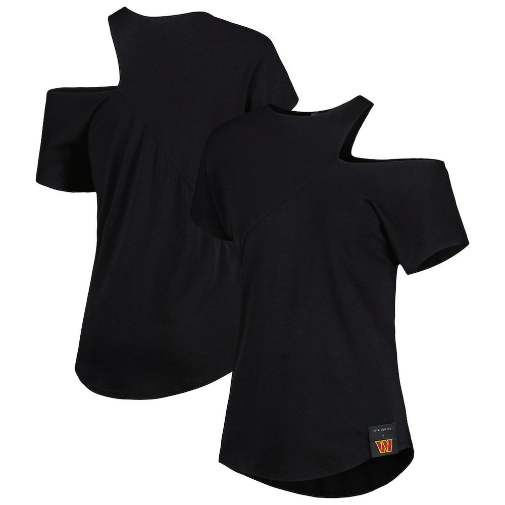 Washington Commanders  KIYA TOMLIN Women's Cut Out Tri-Blend Shirt
