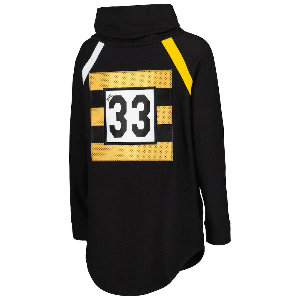 Pittsburgh Steelers  KIYA TOMLIN Women's Tri-Blend Raglan Pullover Sweatshirt