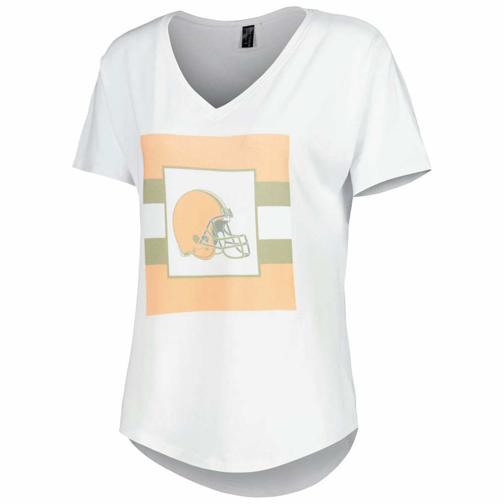 Cleveland Browns  KIYA TOMLIN Women's Tri-Blend V-Neck T-Shirt