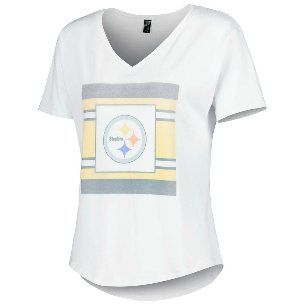 Pittsburgh Steelers  KIYA TOMLIN Women's Tri-Blend V-Neck T-Shirt