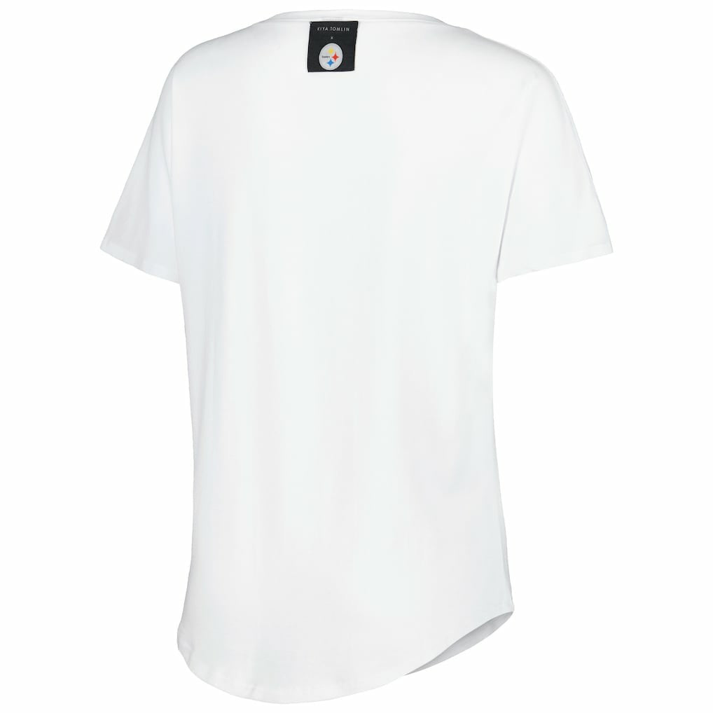 Pittsburgh Steelers  KIYA TOMLIN Women's Tri-Blend V-Neck T-Shirt