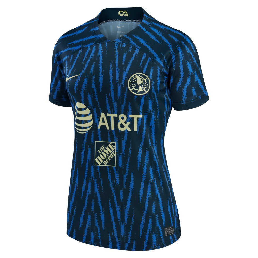 Club America Women's 2022/23 Away Replica Jersey Blue - Nike