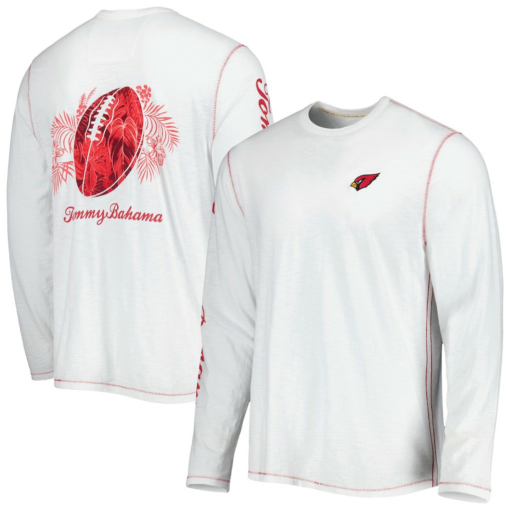 Arizona Cardinals Tommy Bahama Laces Out Billboard Long Sleeve T-Shirt