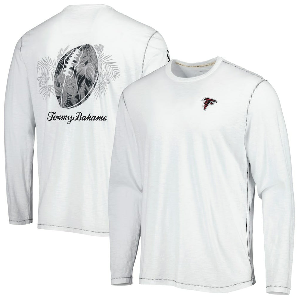 Atlanta Falcons Tommy Bahama Laces Out Billboard Long Sleeve T-Shirt