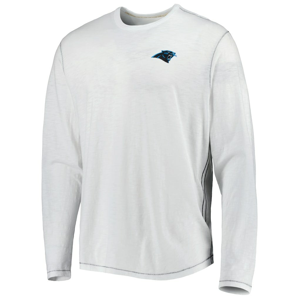Carolina Panthers Tommy Bahama Laces Out Billboard Long Sleeve T-Shirt