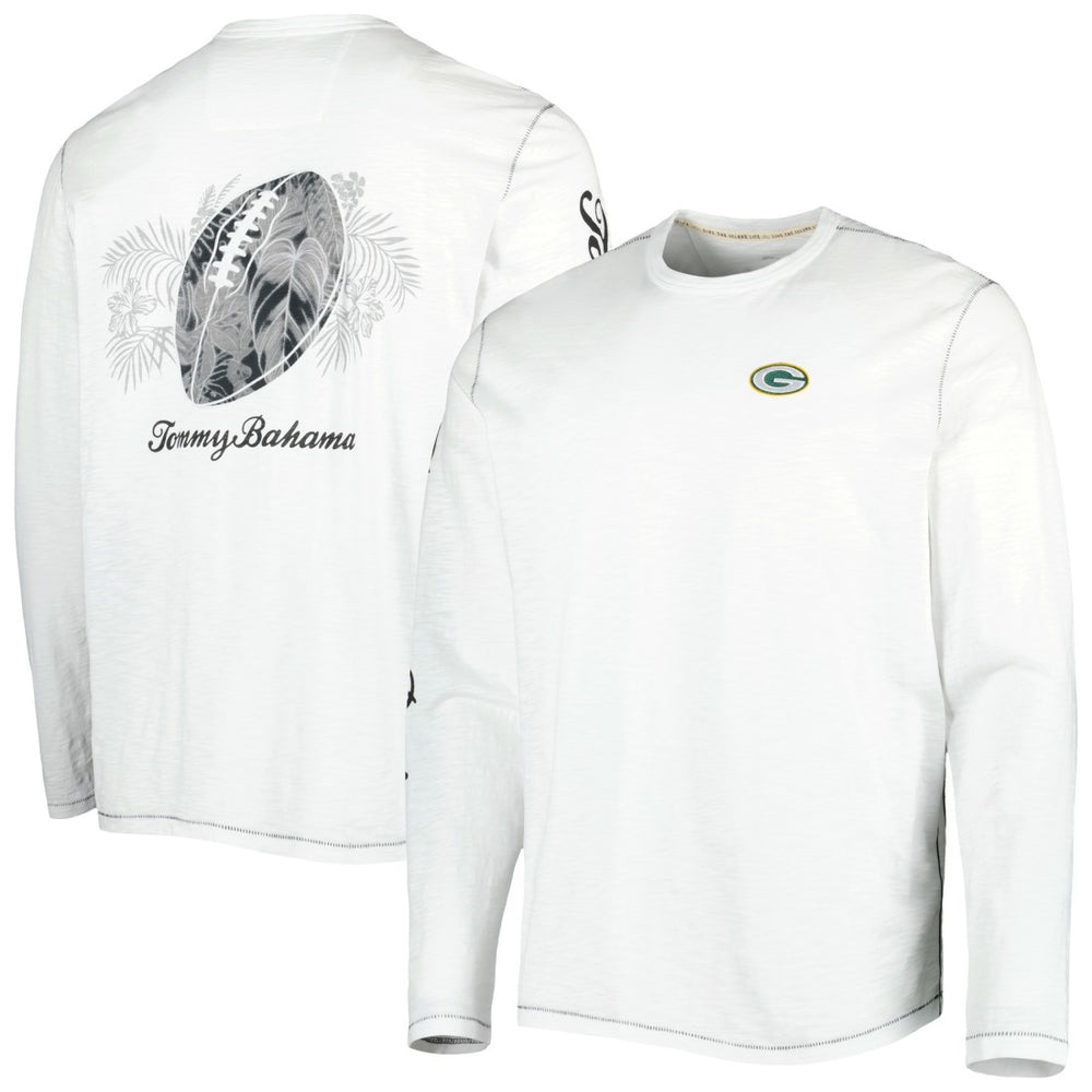 Green Bay Packers Tommy Bahama Laces Out Billboard Long Sleeve T-Shirt