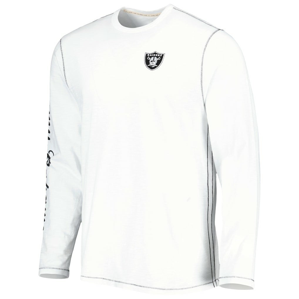 Las Vegas Raiders Tommy Bahama Laces Out Billboard Long Sleeve T-Shirt
