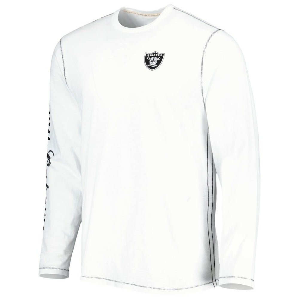 Las Vegas Raiders Tommy Bahama Laces Out Billboard Long Sleeve T-Shirt