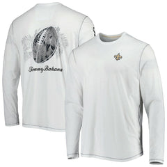 New Orleans Saints Tommy Bahama Laces Out Billboard Long Sleeve T-Shirt