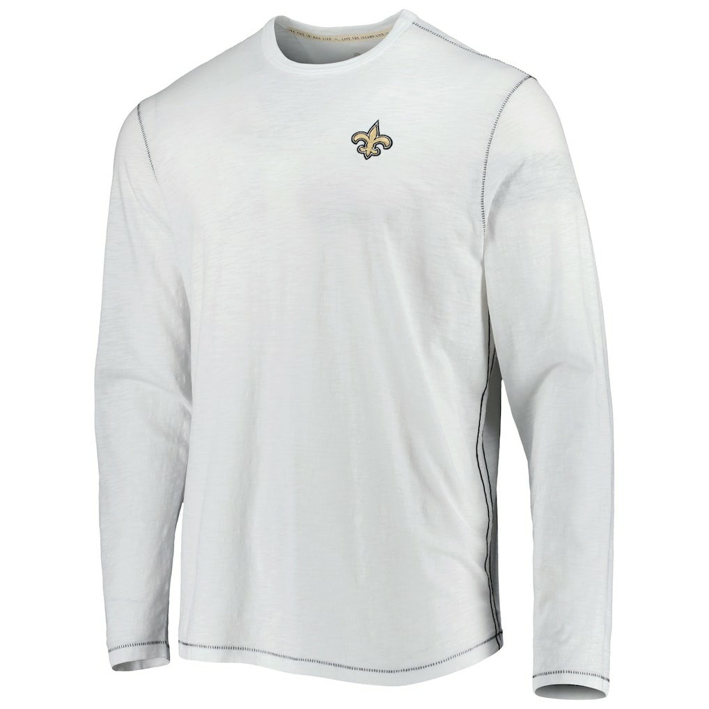New Orleans Saints Tommy Bahama Laces Out Billboard Long Sleeve T-Shirt