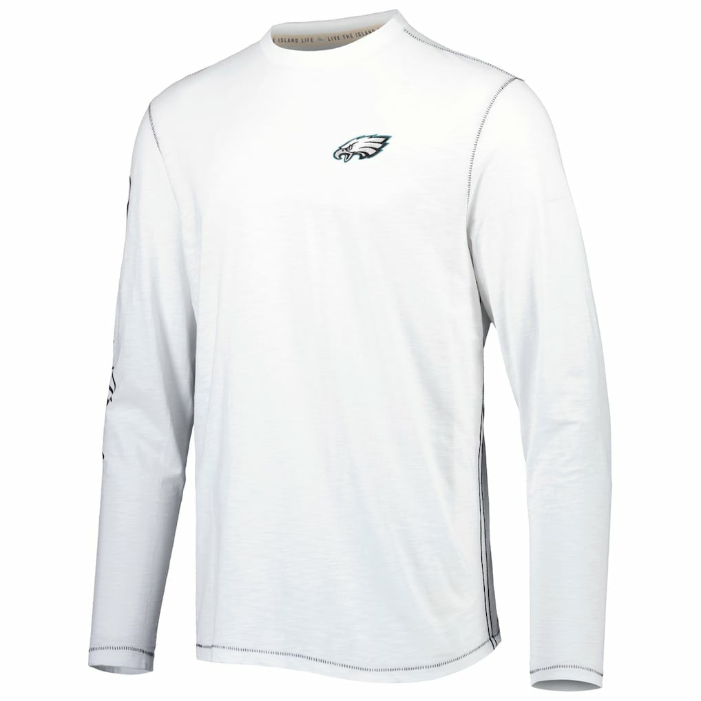 Philadelphia Eagles Tommy Bahama Laces Out Billboard Long Sleeve T-Shirt