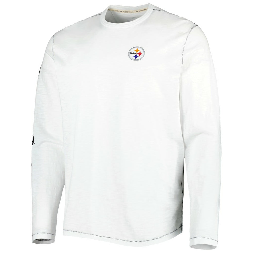 Pittsburgh Steelers Tommy Bahama Laces Out Billboard Long Sleeve T-Shirt