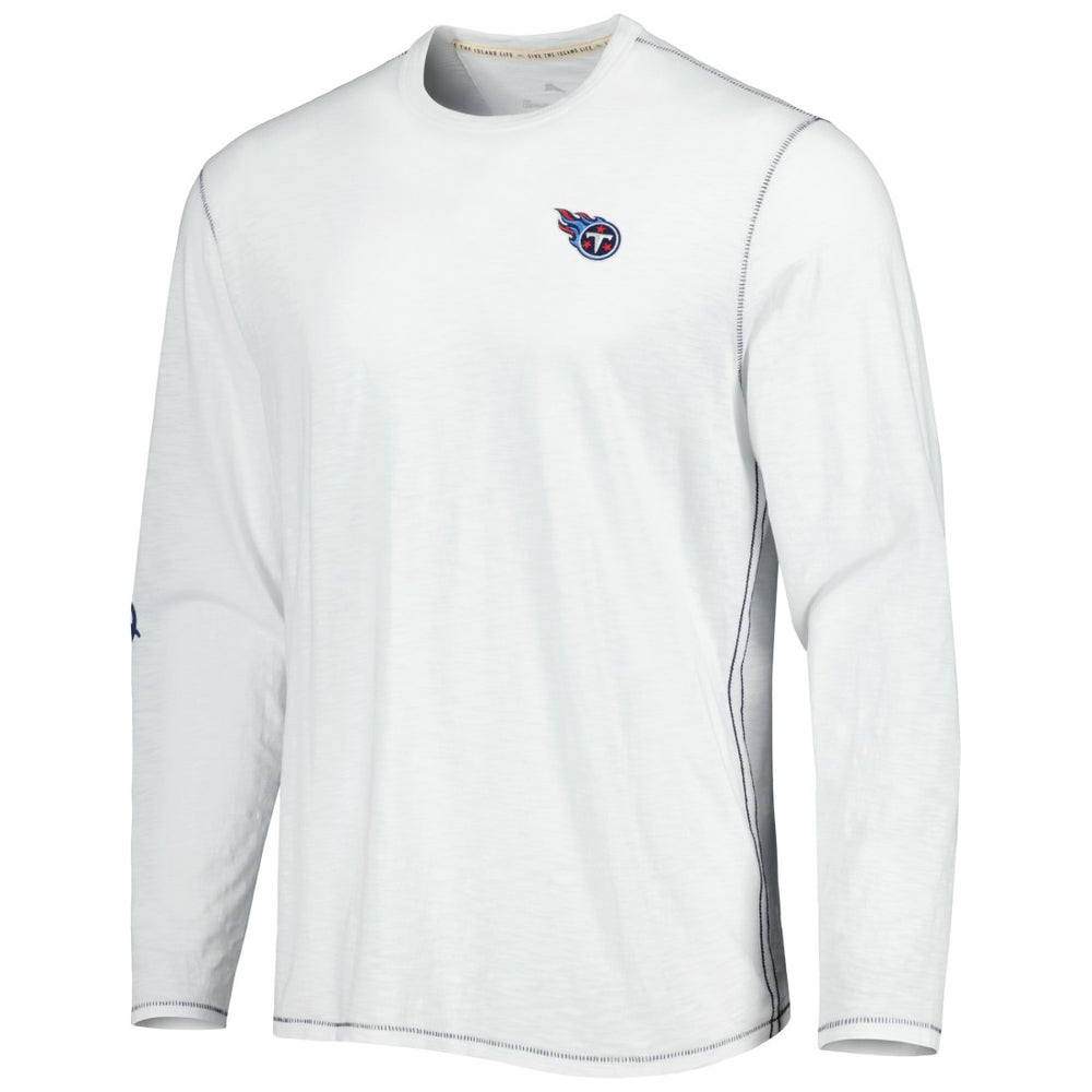 Tennessee Titans Tommy Bahama Laces Out Billboard Long Sleeve T-Shirt