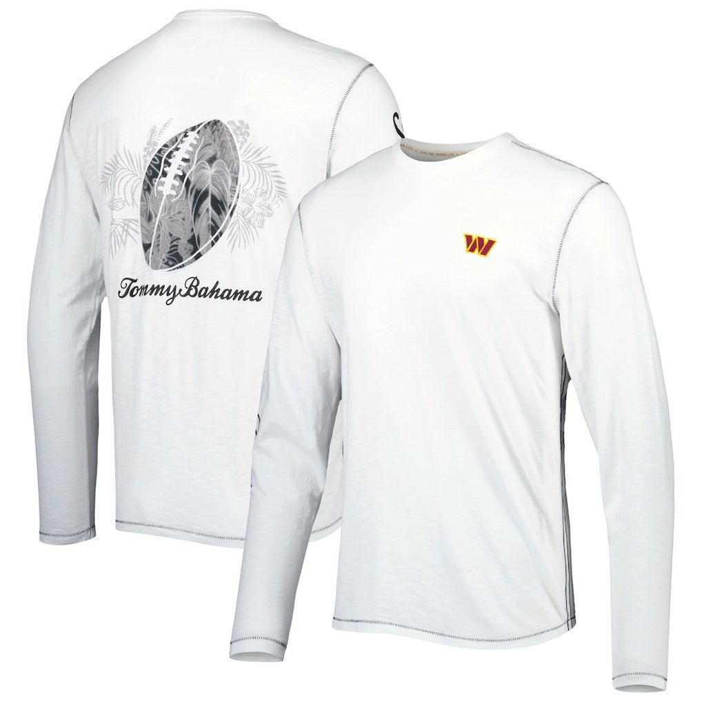 Washington Commanders Tommy Bahama Laces Out Billboard Long Sleeve T-Shirt