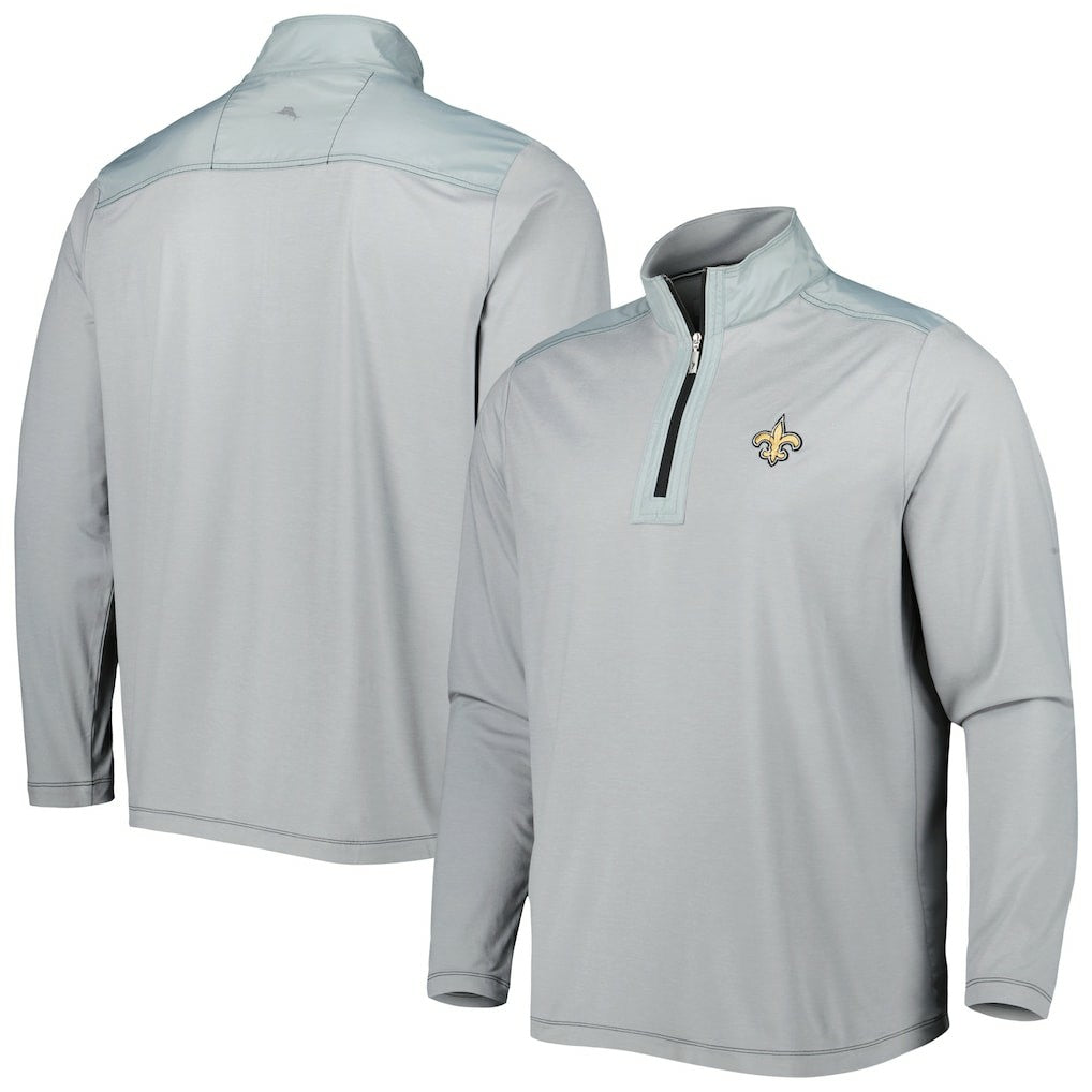 New Orleans Saints Tommy Bahama On Deck IslandZone Half-Zip Jacket