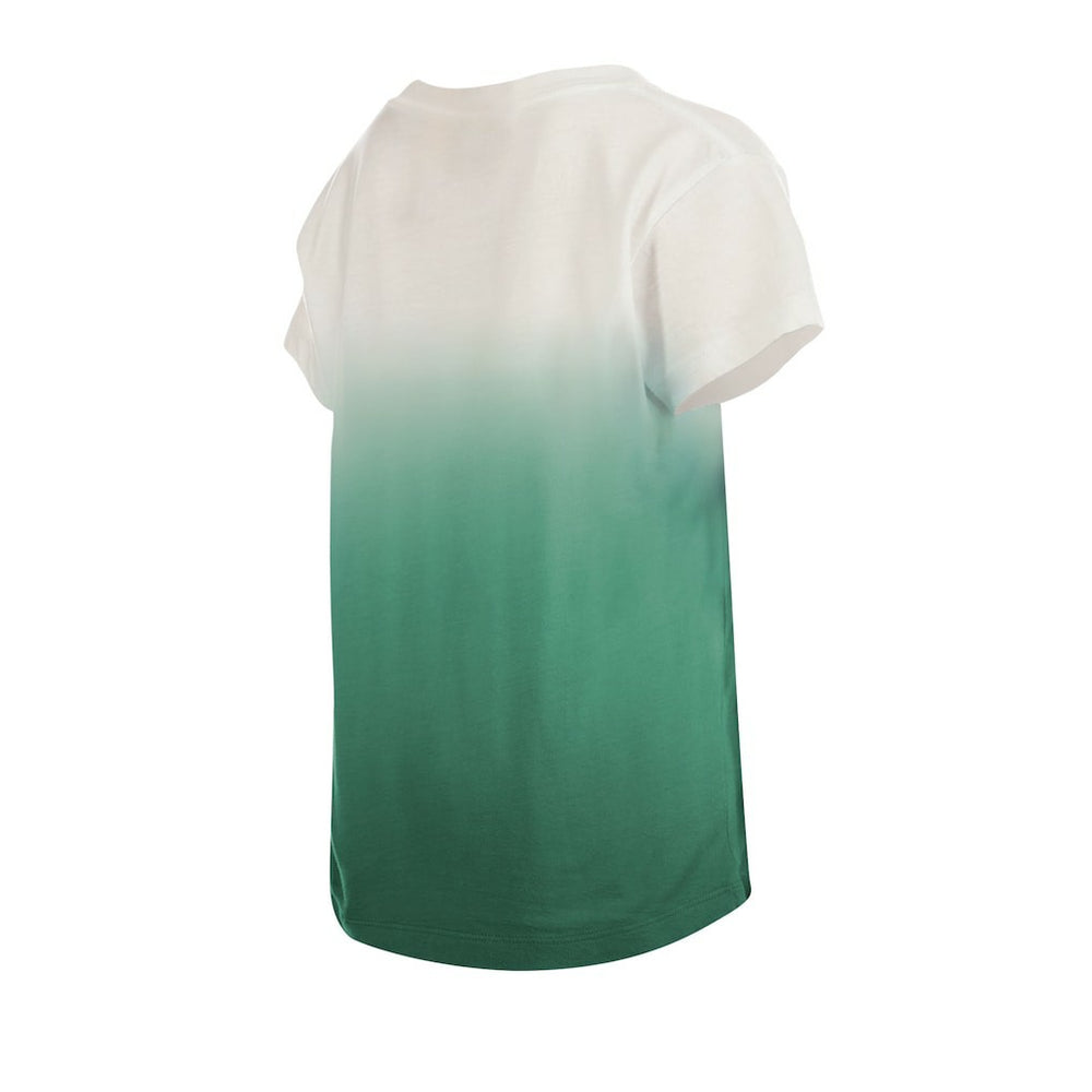 Green Bay Packers New Era Youth Multi Logo Ombre V-Neck T-Shirt