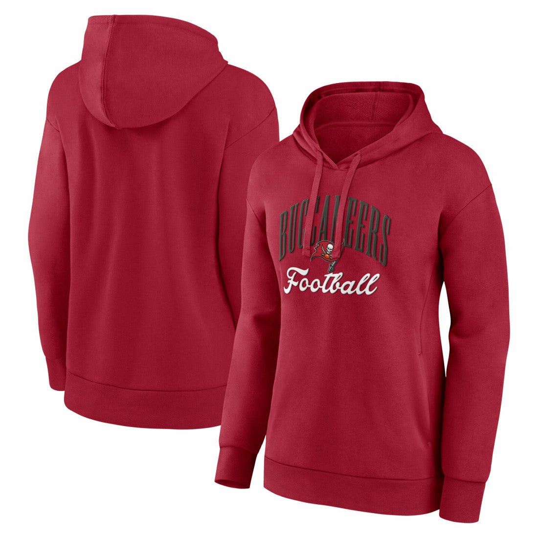 Tampa Bay Buccaneers Fanatics Women's Team Logo Victory Script Pullover Hoodie