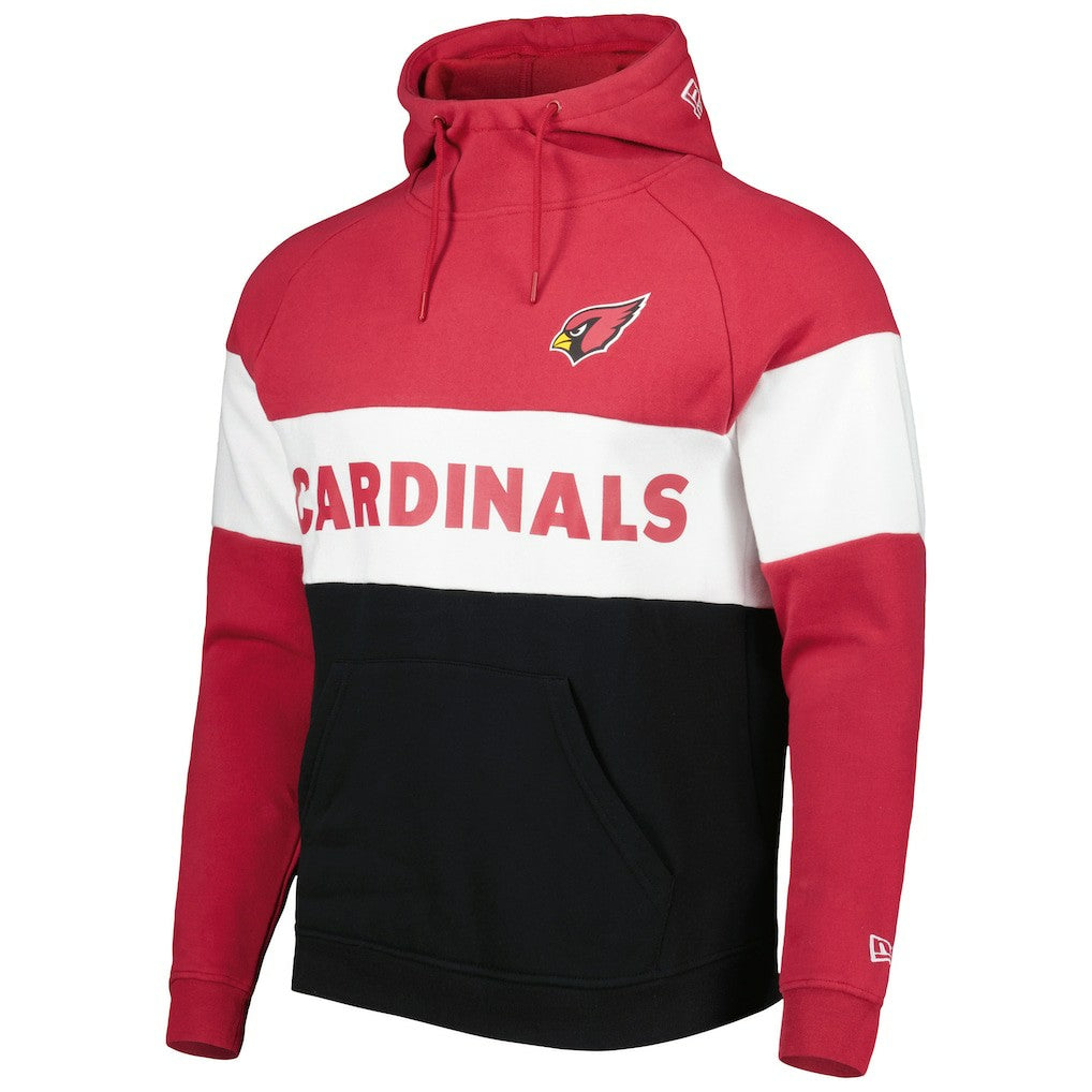 Arizona Cardinals New Era Colorblock Current Pullover Hoodie