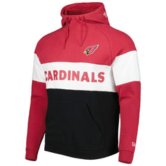 Arizona Cardinals New Era Colorblock Current Pullover Hoodie