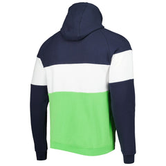 Seattle Seahawks New Era Colorblock Current Pullover Hoodie