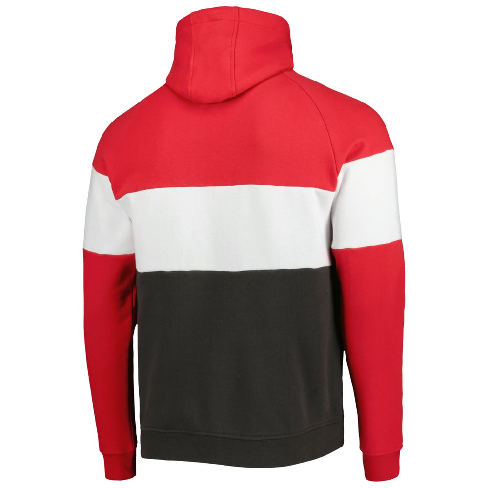 Tampa Bay Buccaneers New Era Colorblock Current Pullover Hoodie