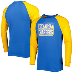 Los Angeles Chargers New Era Current Raglan Long Sleeve T-Shirt