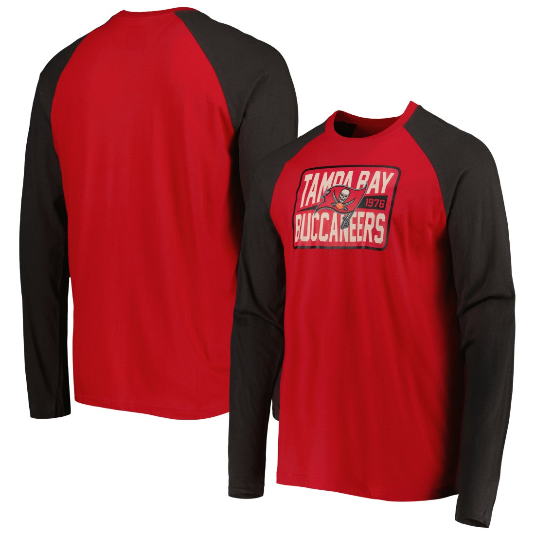 Tampa Bay Buccaneers New Era Current Raglan Long Sleeve T-Shirt