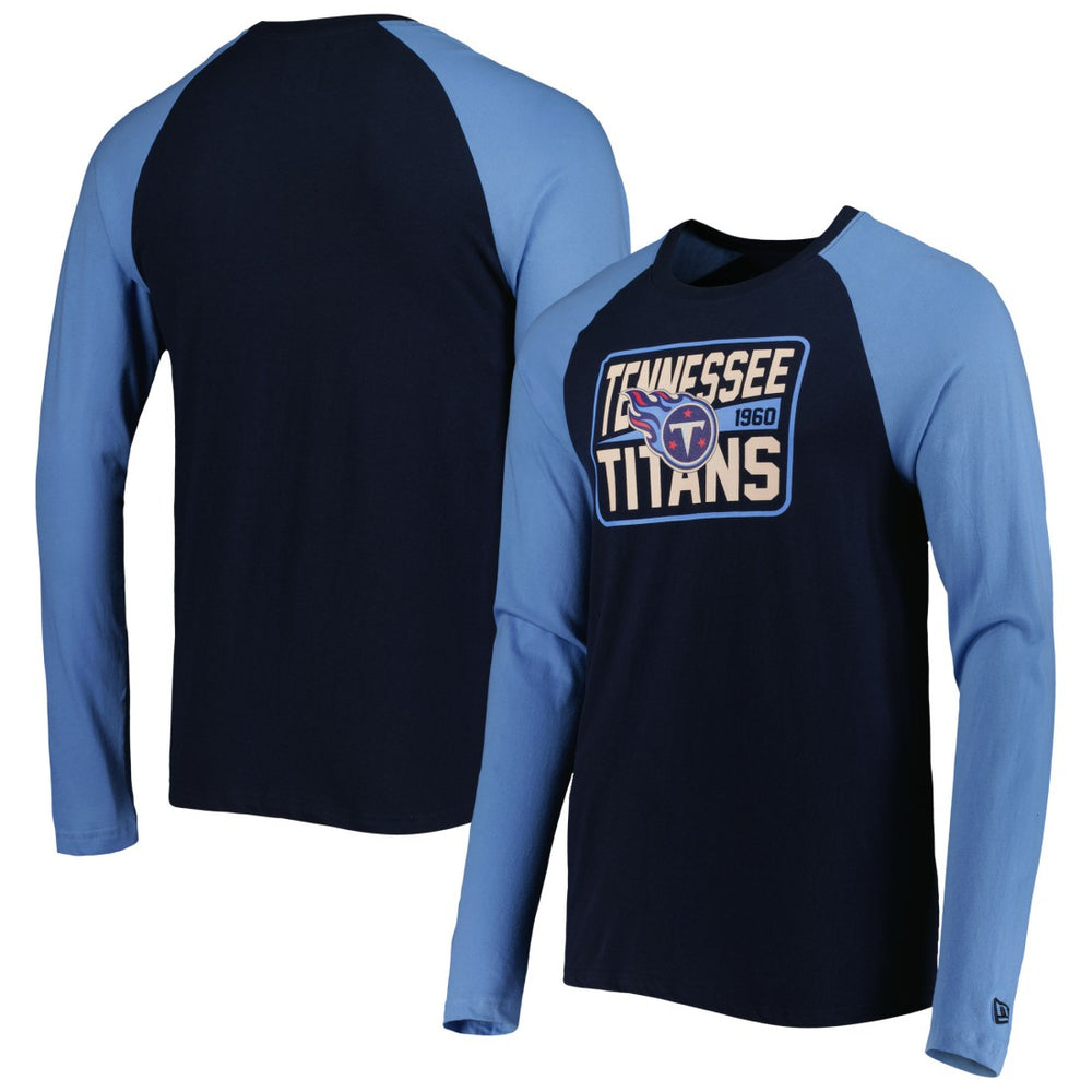 Tennessee Titans New Era Current Raglan Long Sleeve T-Shirt
