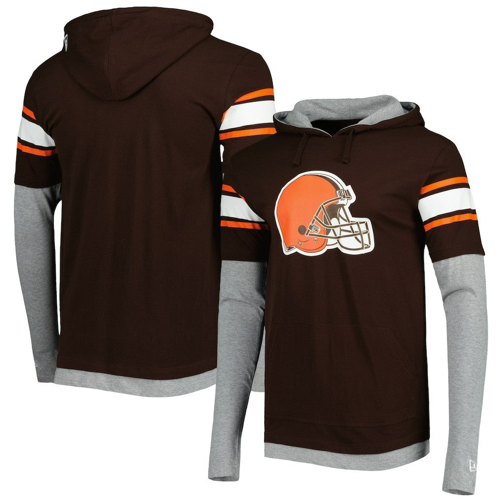 Cleveland Browns New Era Long Sleeve Hoodie T-Shirt