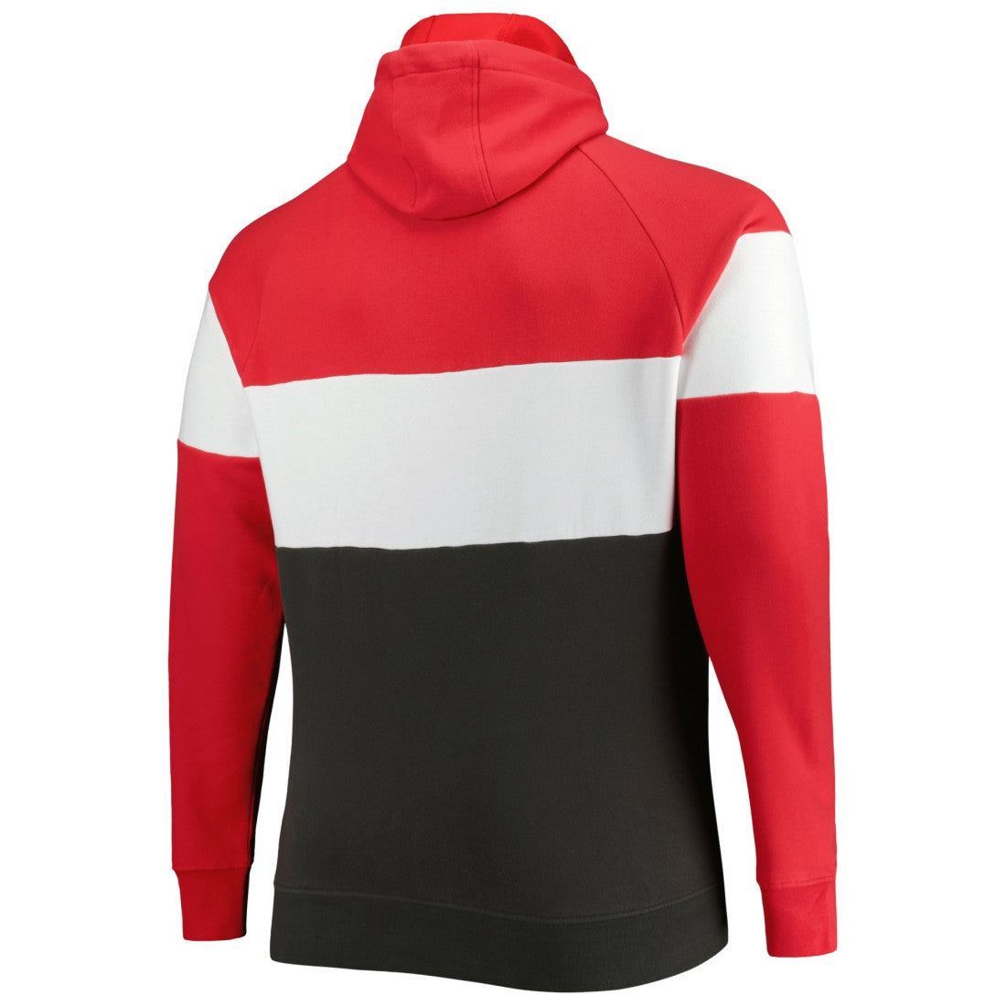 Tampa Bay Buccaneers New Era Big & Tall Current Colorblock Raglan Fleece Pullover Hoodie