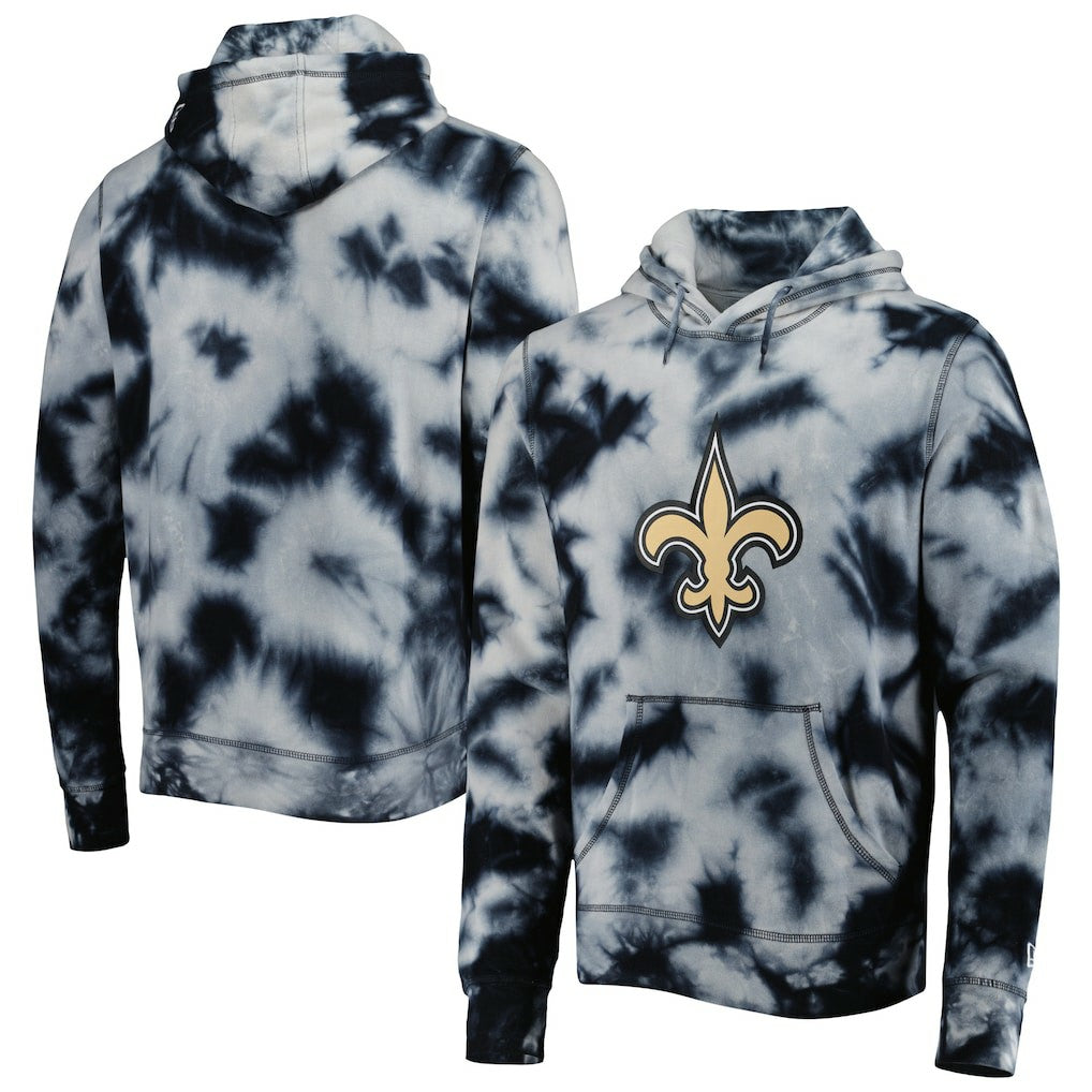 New Orleans Saints New Era Team Tie-Dye Pullover Hoodie