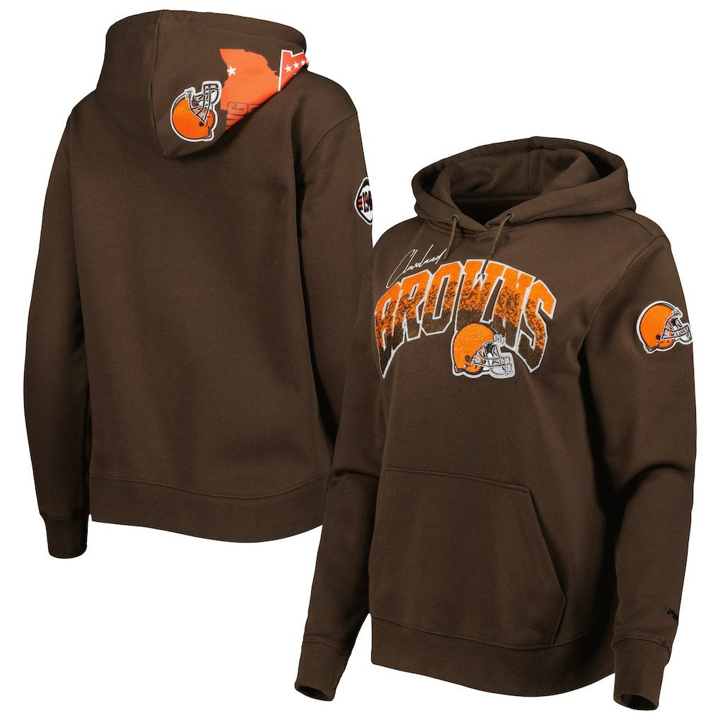 Cleveland Browns  Pro Standard Women's Local Patch Pullover Hoodie