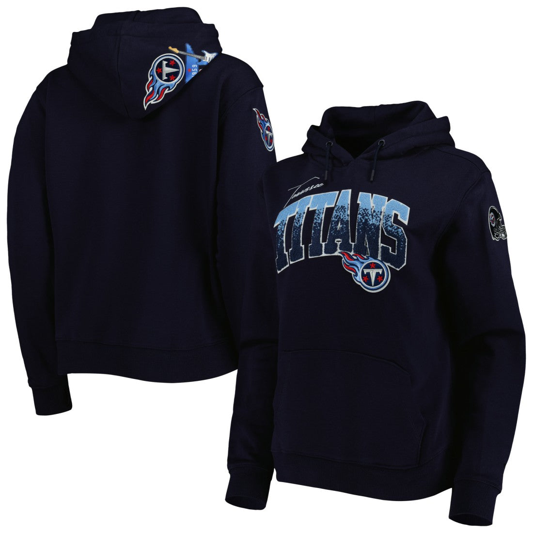 Tennessee Titans  Pro Standard Women's Local Patch Pullover Hoodie