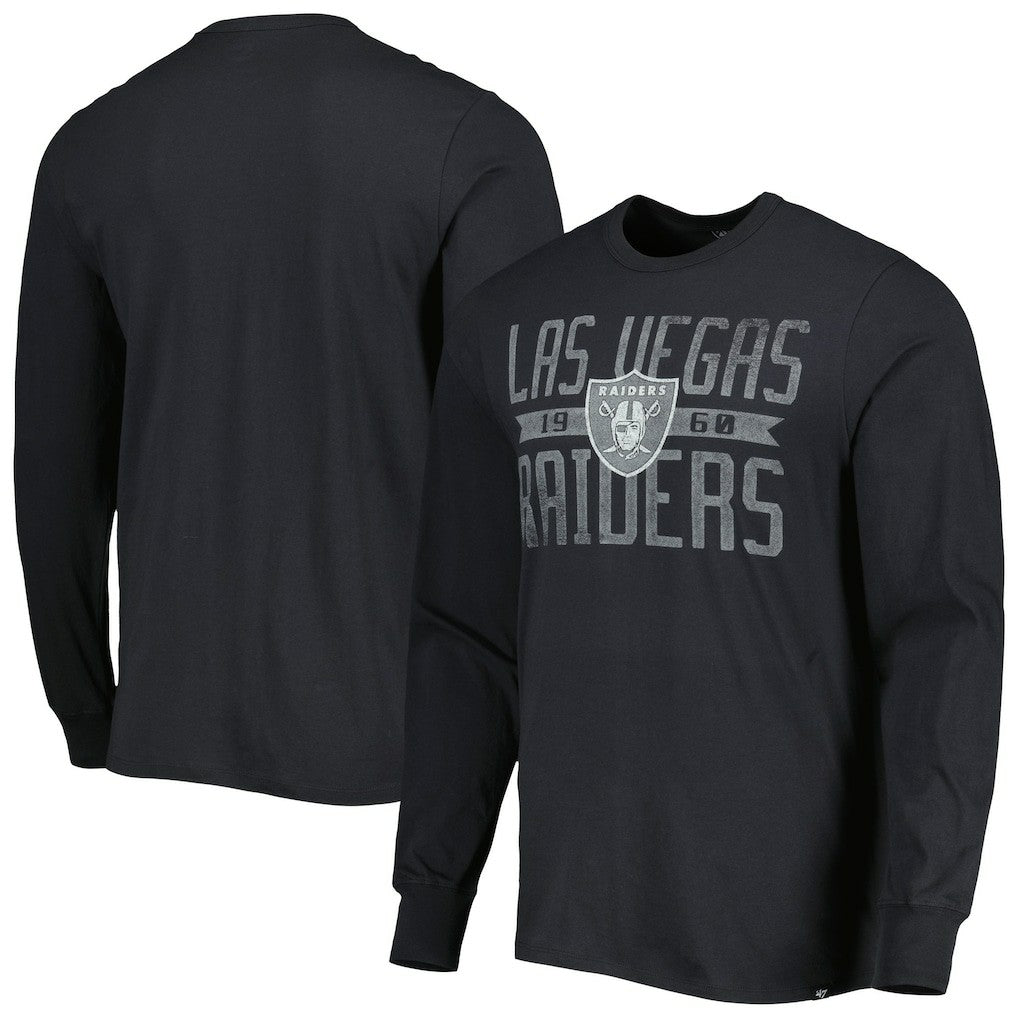 Las Vegas Raiders 47 brand '47 Brand Wide Out Franklin Long Sleeve T-Shirt