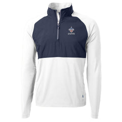 New Orleans Saints  Cutter & Buck Adapt Eco Knit Hybrid Recycled Quarter-Zip Pullover Top