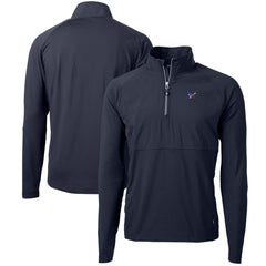 Houston Texans  Cutter & Buck Adapt Eco Knit Hybrid Recycled Quarter-Zip Pullover Top