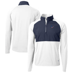 Houston Texans  Cutter & Buck Adapt Eco Knit Hybrid Recycled Quarter-Zip Pullover Top