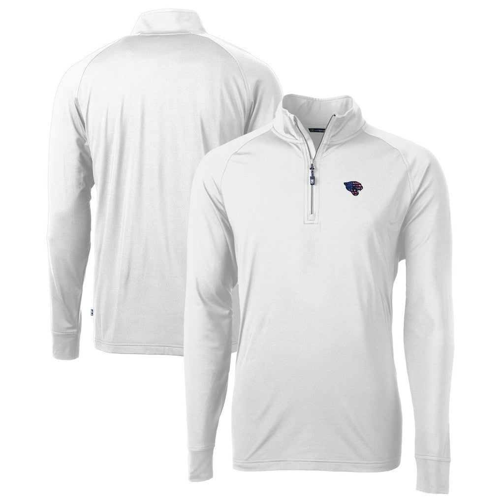 Jacksonville Jaguars  Cutter & Buck Team Adapt Eco Knit Hybrid Recycled Quarter-Zip Pullover Top